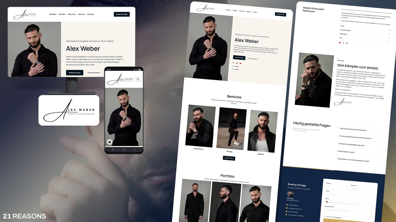 Verkaufsstarke Website für Alex Weber