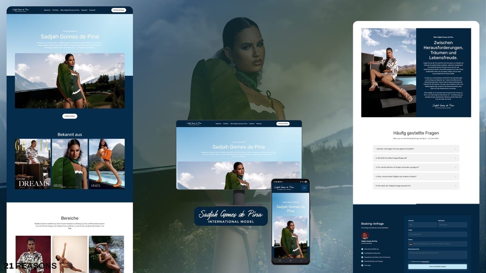 Verkaufsstarke Website für Sadjah Gomes de Pina