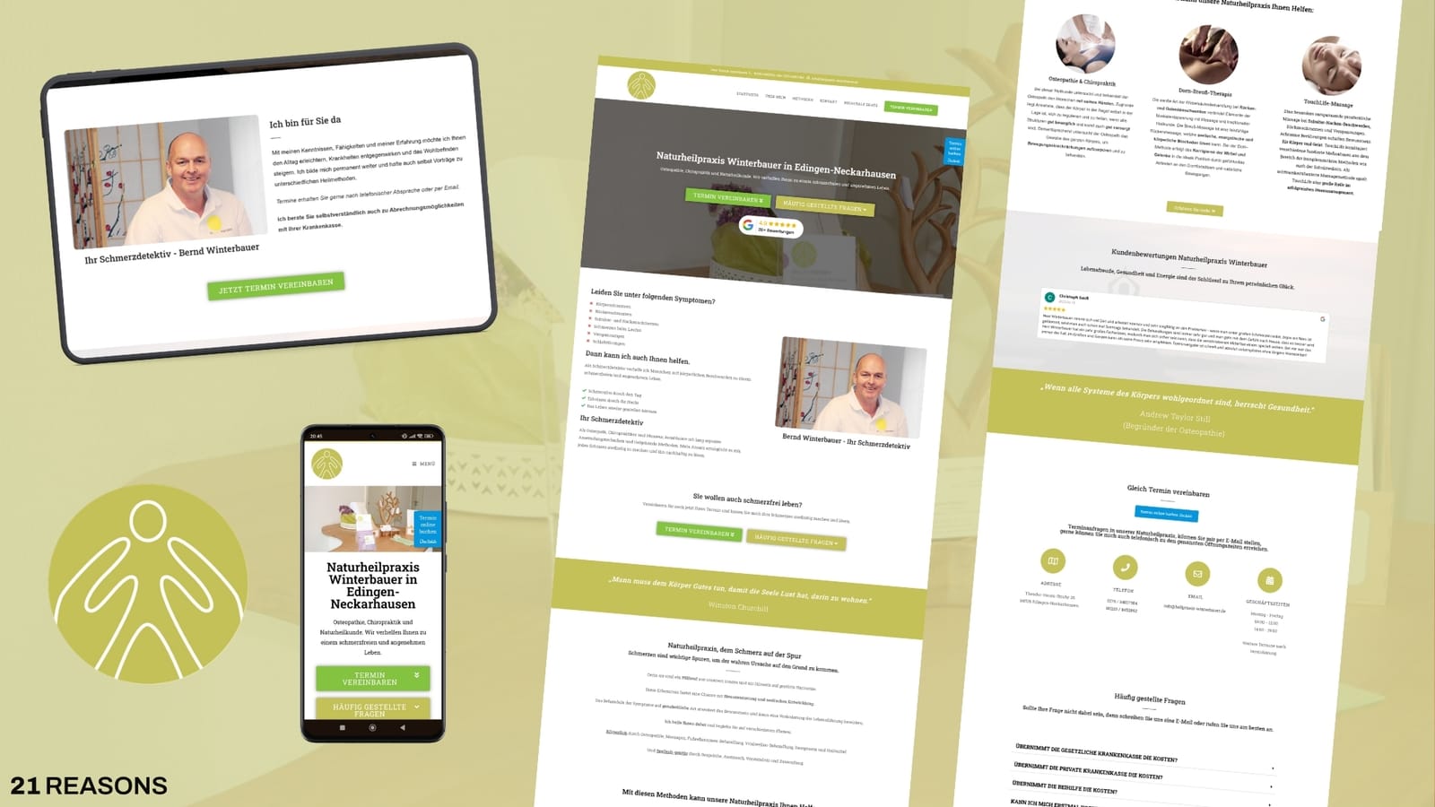 Verkaufsstarke Website für Heilpraxis Winterbauer